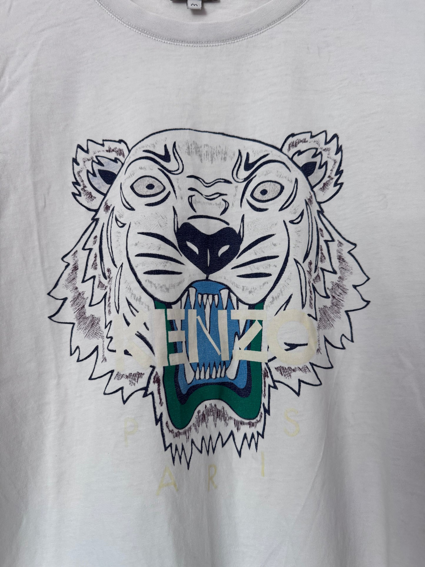 T-shirt Kenzo Tiger blanc – Taille M