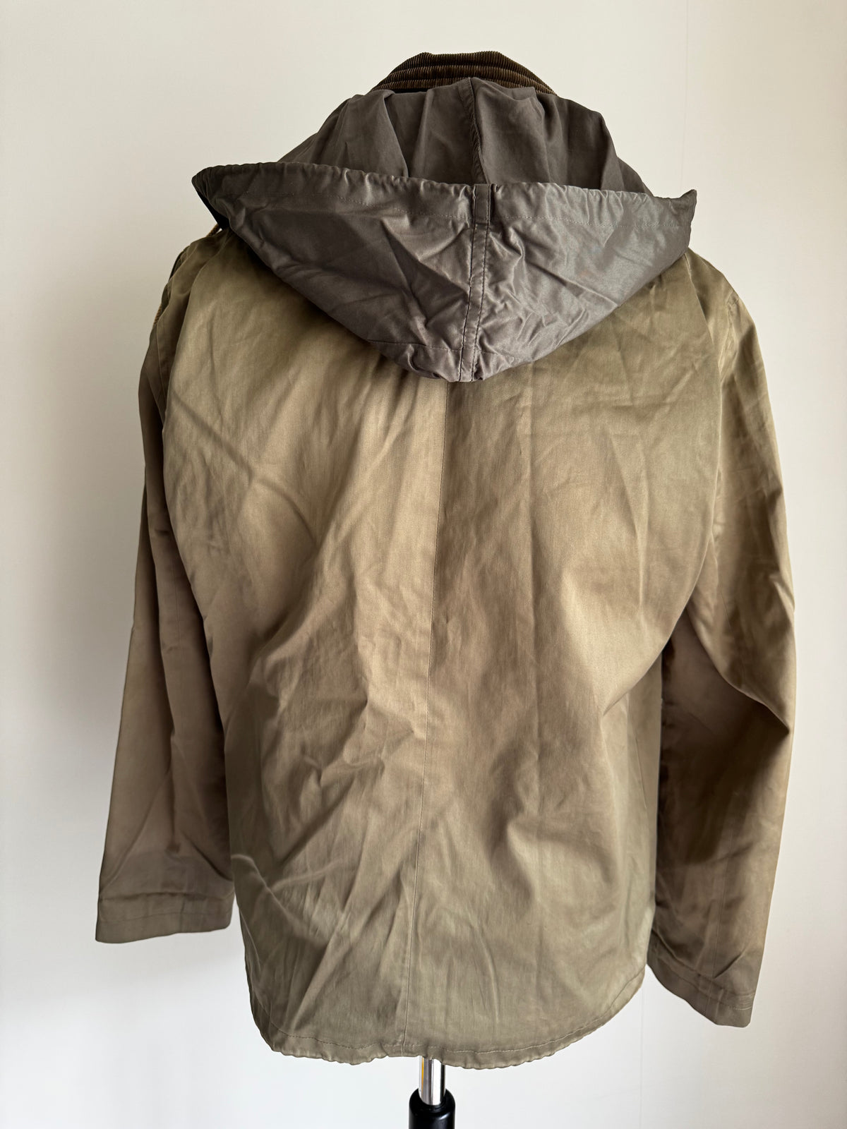 Veste Field Jacket A.P.C. Vintage – Coton Kaki, Col Velours Côtelé & Capuche Amovible