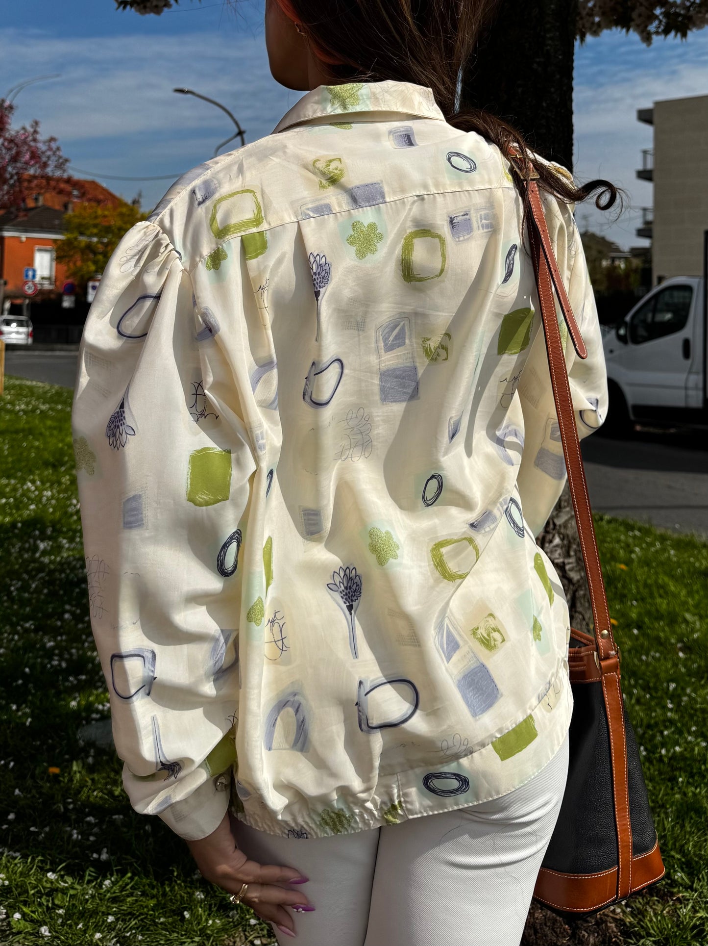 Chemisier vintage femme Made in France – blouse fluide imprimée chic printemps