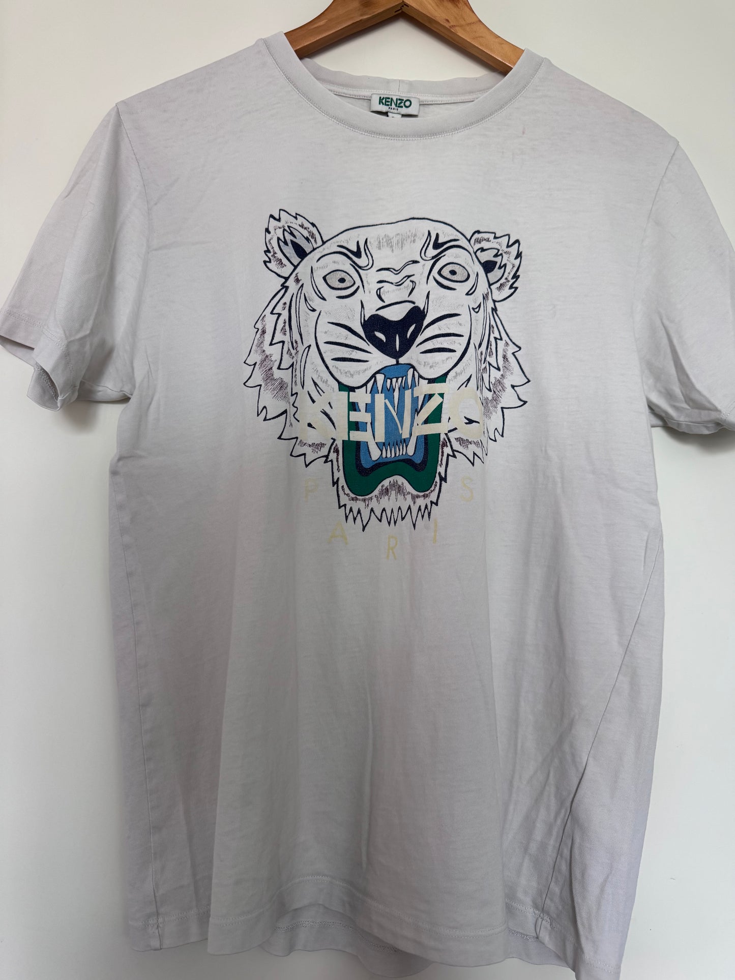 T-shirt Kenzo Tiger blanc – Taille M