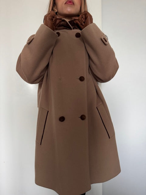 Manteau chic en cachemire et laine- Made in italy