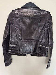 Veste en cuir Perfecto "MAJE" seconde main