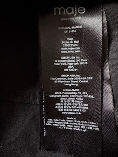 Veste en cuir Perfecto "MAJE" seconde main