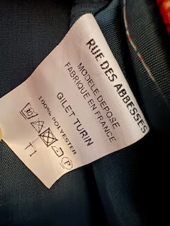 Gilet  imprimée  turin "Rue des Abbesses"