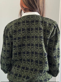 CARDIGAN EN LAINE ORNE DE PERLE MADE IN ITALY