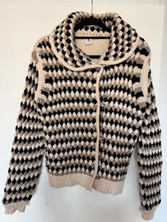 CARDIGAN BIKKEMBERGS EN LAINE MADE IN ITALY- TAILLE L