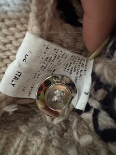 CARDIGAN BIKKEMBERGS EN LAINE MADE IN ITALY- TAILLE L