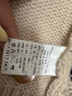 CARDIGAN BIKKEMBERGS EN LAINE MADE IN ITALY- TAILLE L