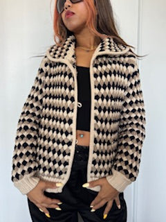 CARDIGAN BIKKEMBERGS EN LAINE MADE IN ITALY- TAILLE L