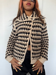CARDIGAN BIKKEMBERGS EN LAINE MADE IN ITALY- TAILLE L