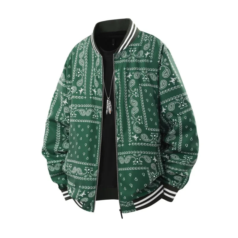 VESTE RETRO JACQUARD AMPLE