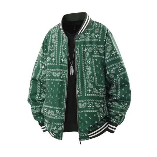 VESTE RETRO JACQUARD AMPLE