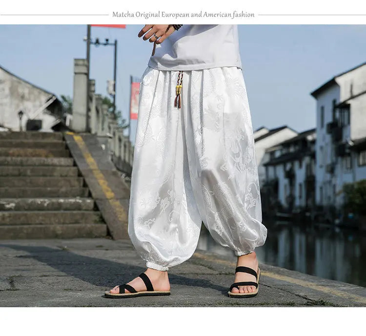 PANTALON EN SOIE POUR HOMME