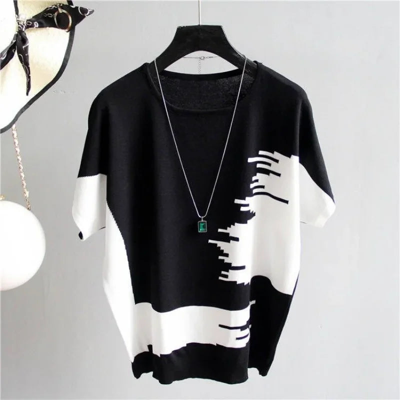 PULL CASUAL MANCHE COURTE