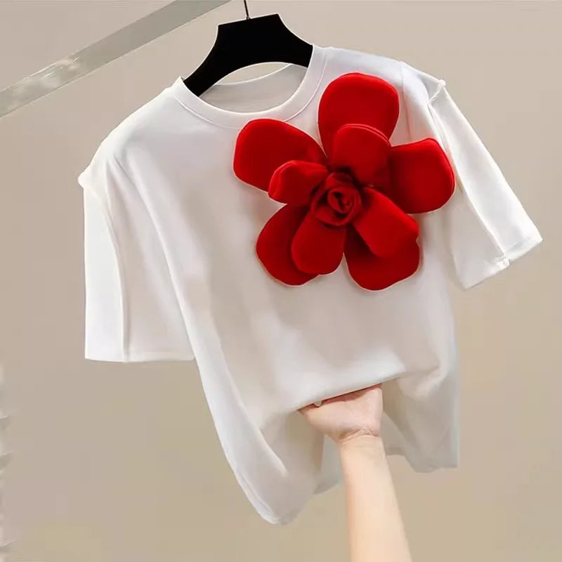 T-SHIRT FLORAL 3D