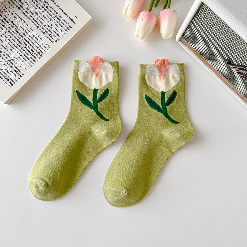 CHAUSSETTES COREENNES A MOTIF