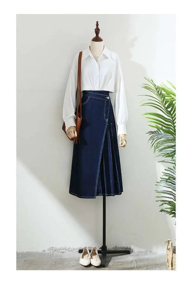 JUPE LONGUE DENIM