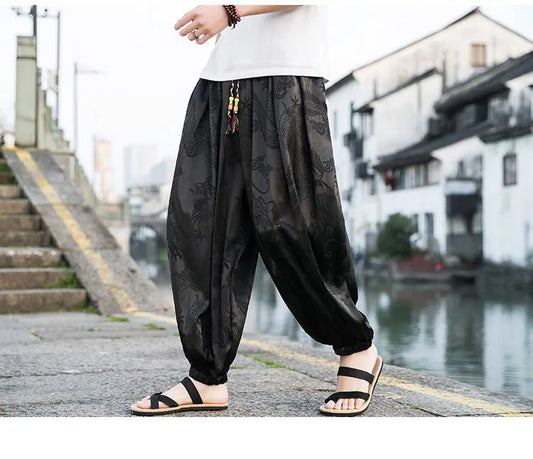 PANTALON EN SOIE POUR HOMME