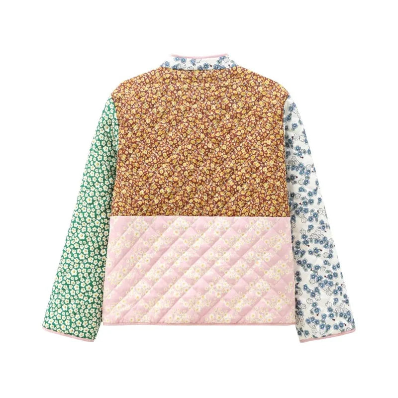 VESTE PATCHWORK VINTAGE  FLORAL