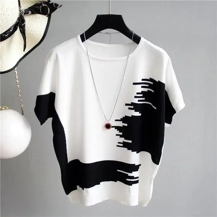 PULL CASUAL MANCHE COURTE