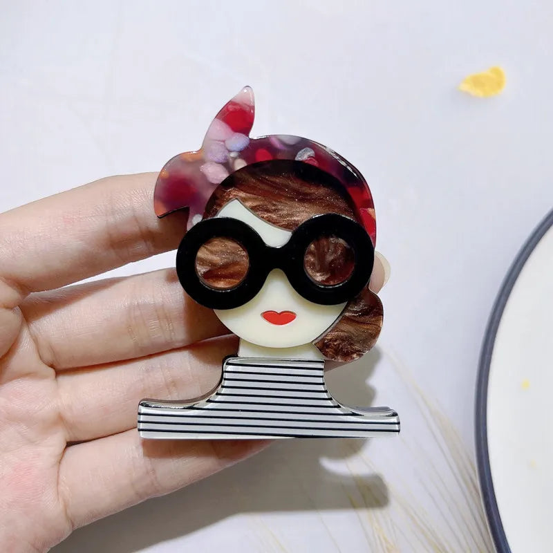 BROCHE TENDANCE FILLES LUNETTES -ACCESSOIRES CHIC COREENS