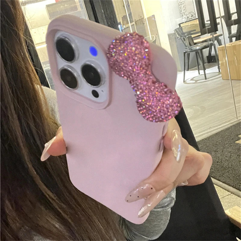 COQUE DE PHONE AVEC NOEUD EN STRASS