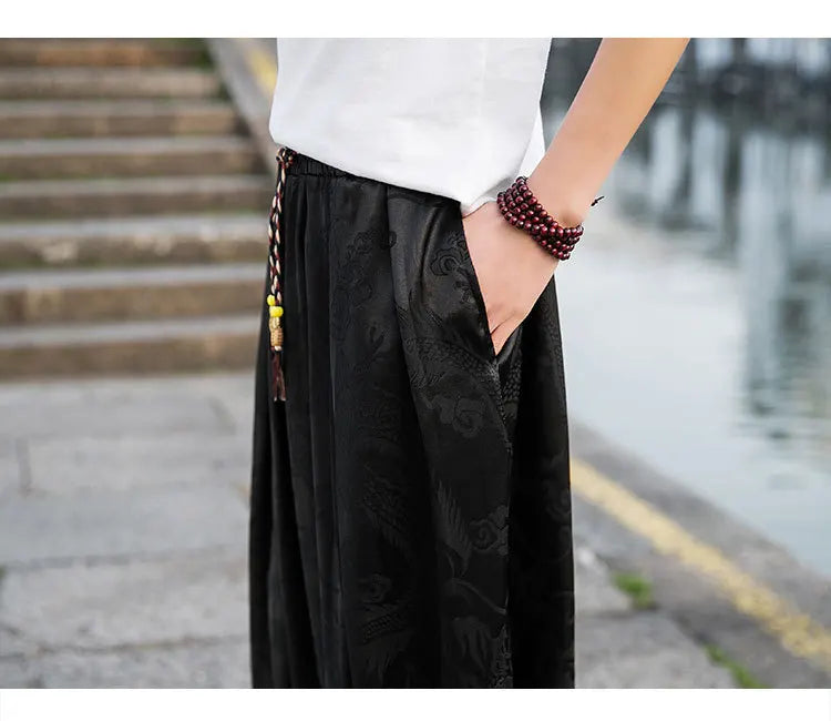 PANTALON EN SOIE POUR HOMME