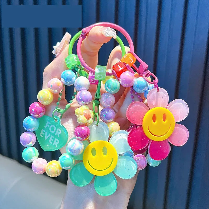 PORTE-CLES COREENNES EN FORME DE FLEUR