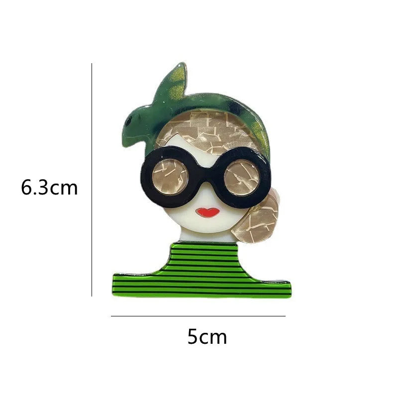 BROCHE TENDANCE FILLES LUNETTES -ACCESSOIRES CHIC COREENS
