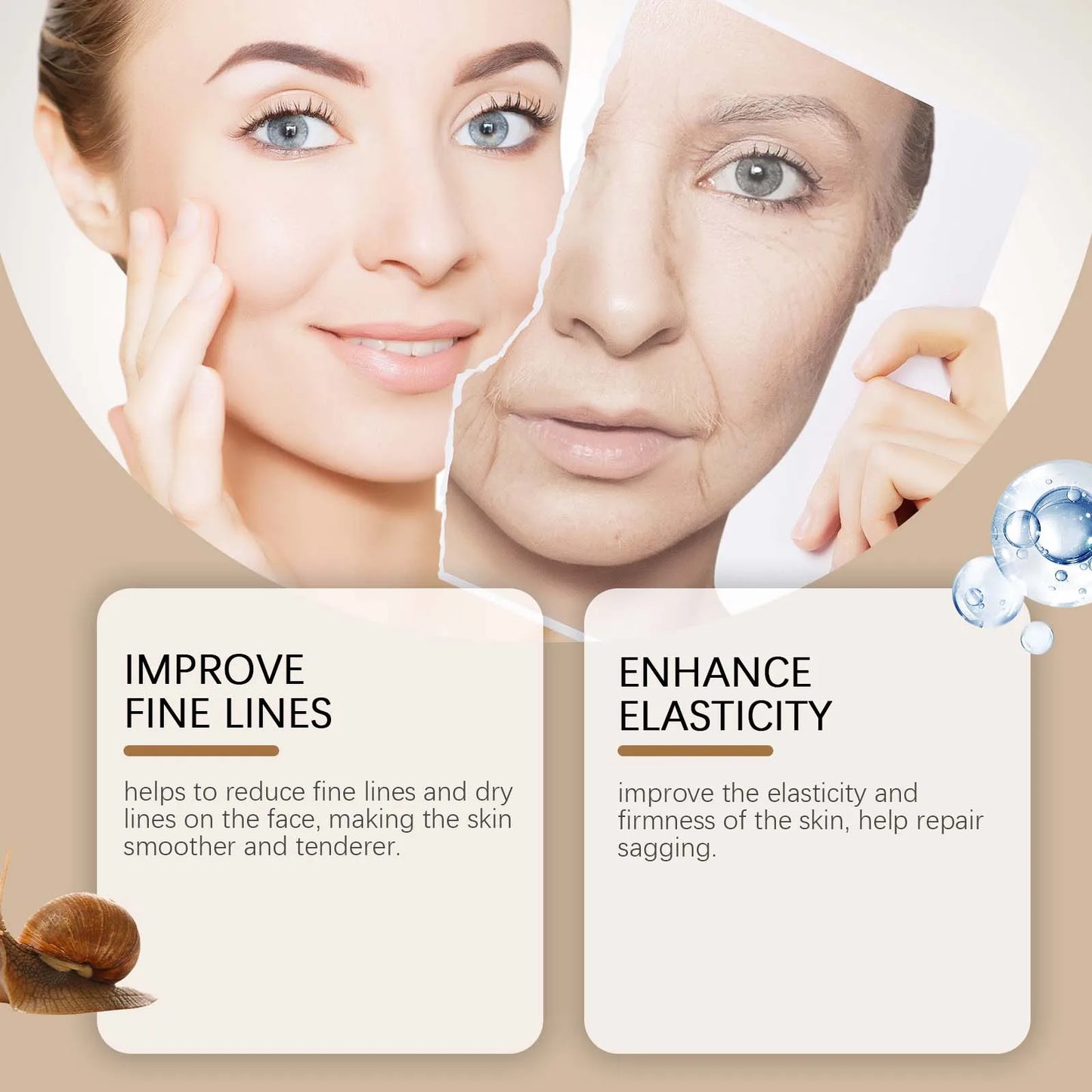 CREME DE RAJEUNISSEMENT AU PEPTIDE DE MUCINE 8