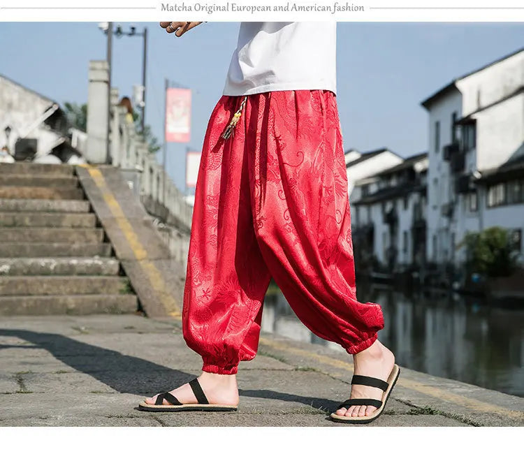 PANTALON EN SOIE POUR HOMME