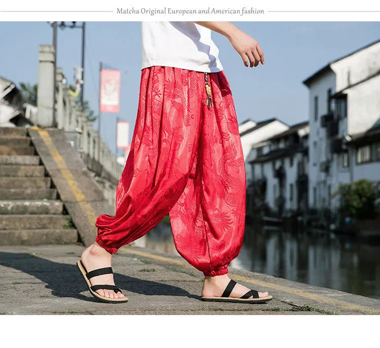 PANTALON EN SOIE POUR HOMME