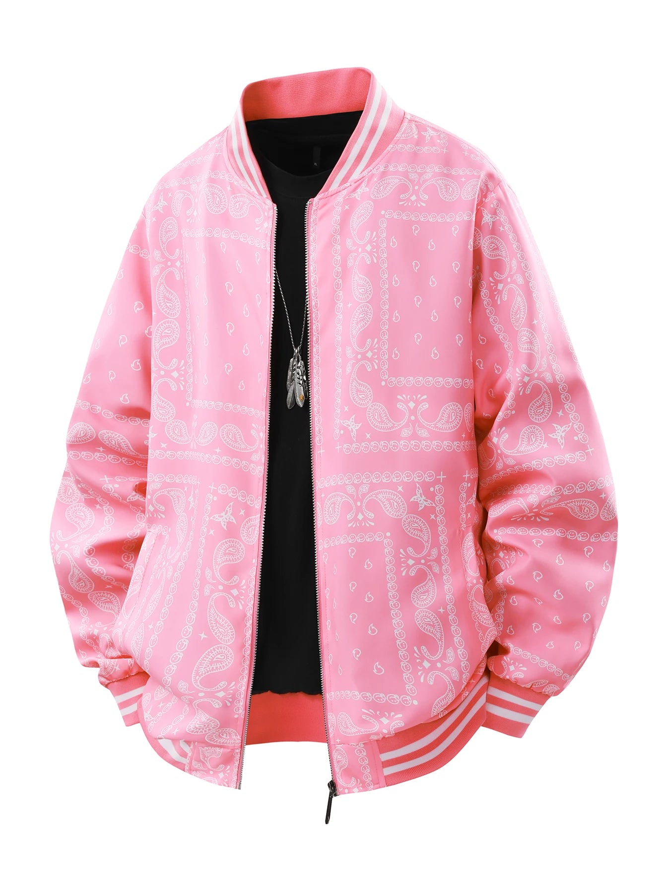 VESTE RETRO JACQUARD AMPLE