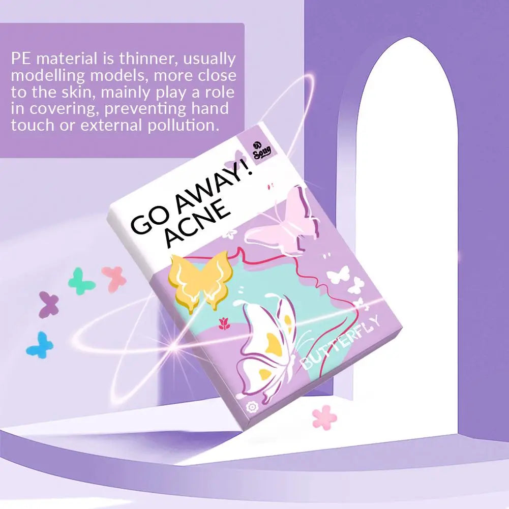 PATCHS ANTI-ACNE BUTTERFLY, AUTOCOLLANTS INVISIBLE