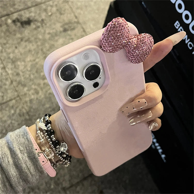 COQUE DE PHONE AVEC NOEUD EN STRASS