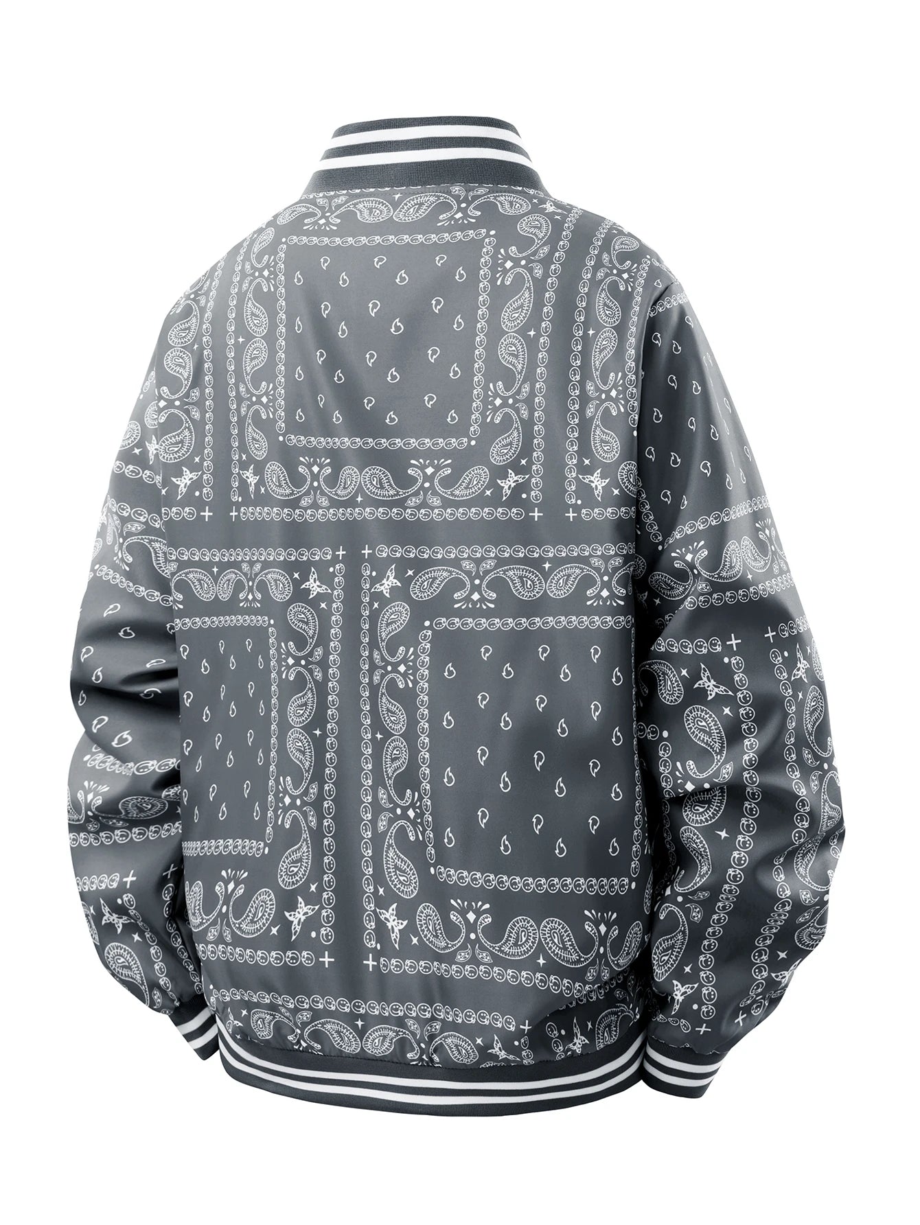 VESTE RETRO JACQUARD AMPLE
