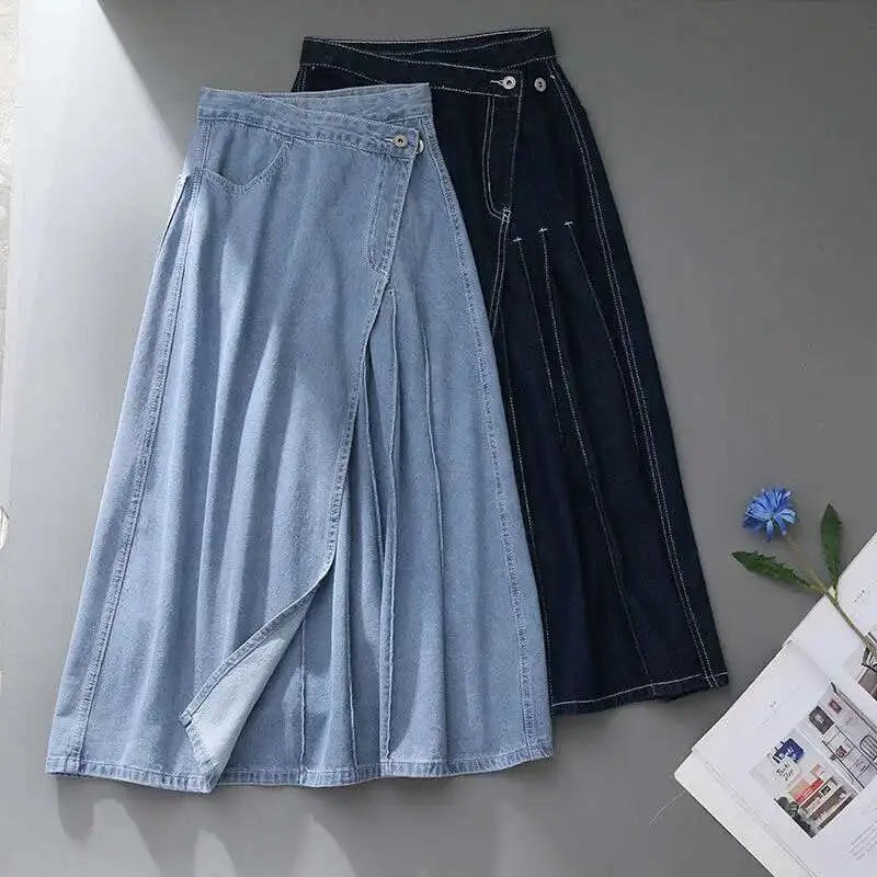 JUPE LONGUE DENIM