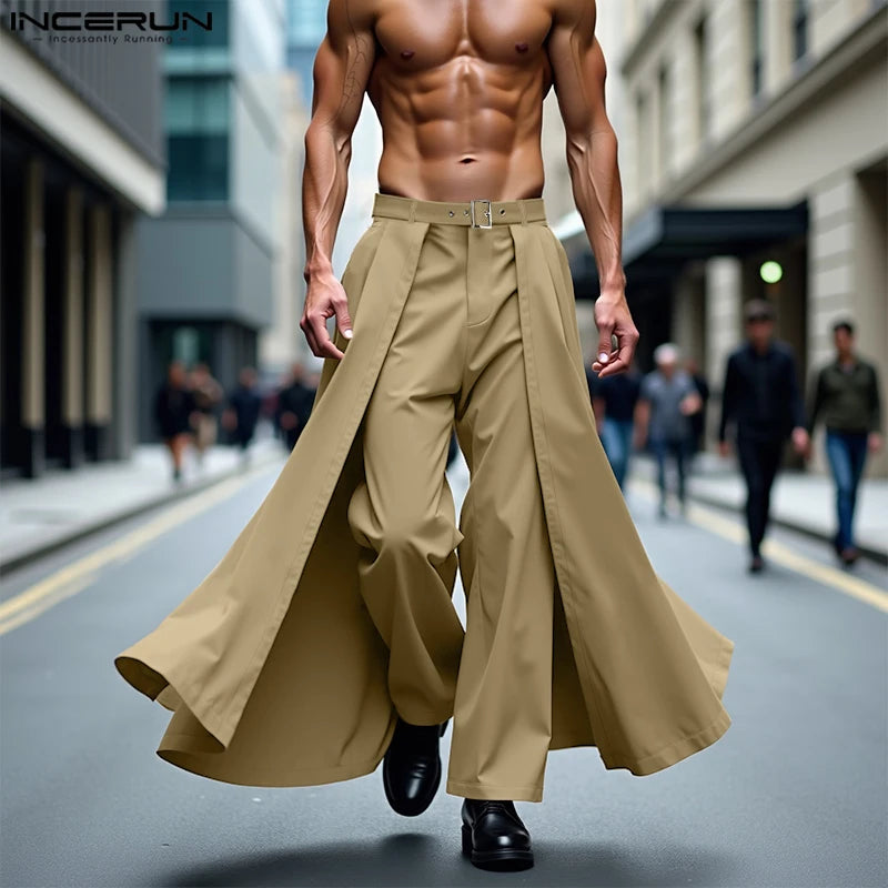 SEOUL STREET PANTALON IRREGULIER POUR HOMMES