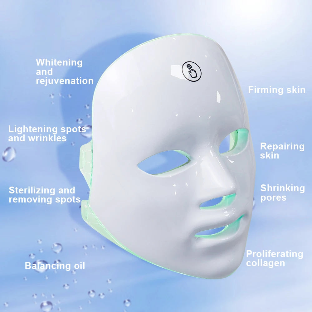 Masque facial LED 7 couleurs