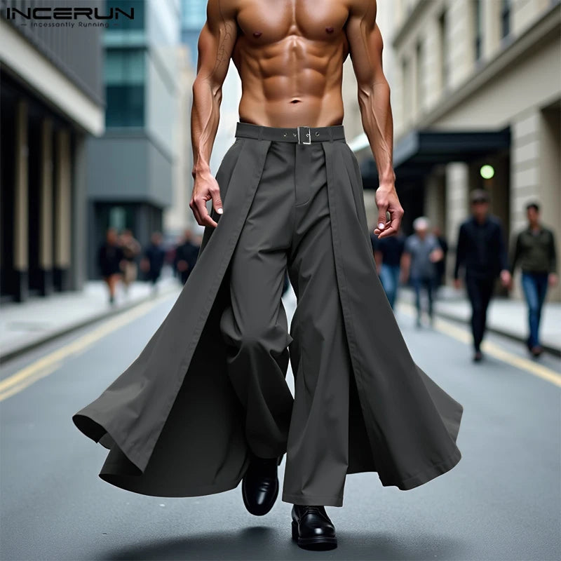 SEOUL STREET PANTALON IRREGULIER POUR HOMMES