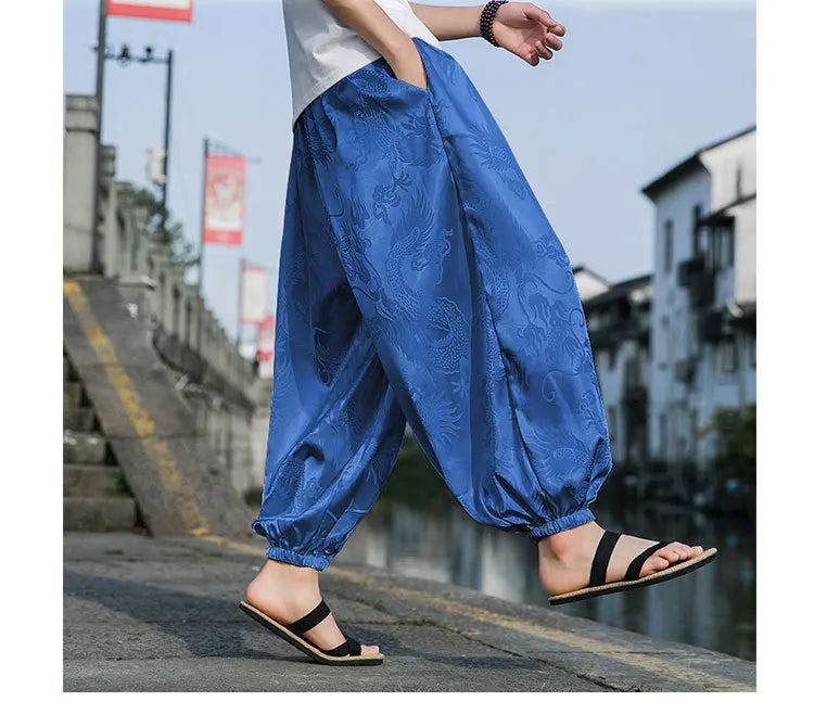 PANTALON EN SOIE POUR HOMME