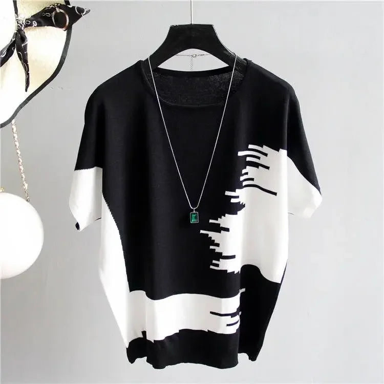 PULL CASUAL MANCHE COURTE