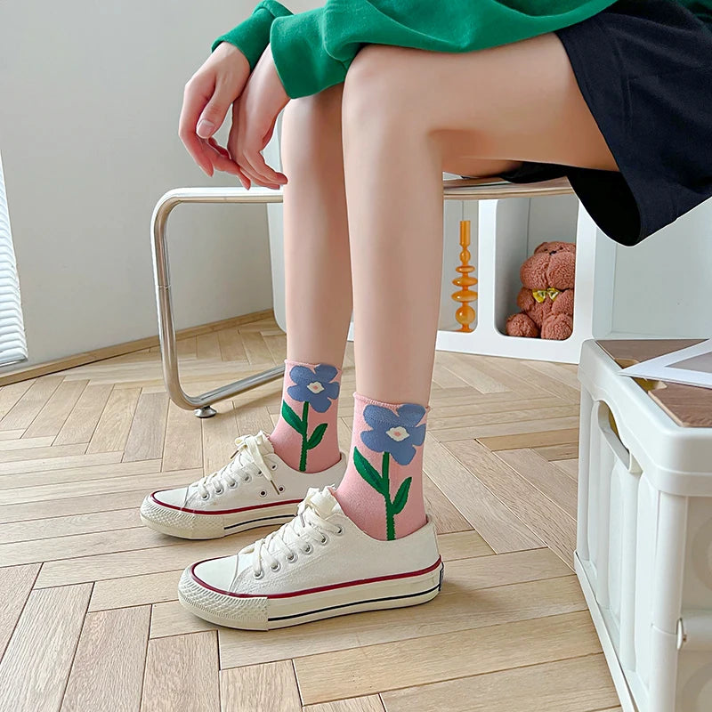 CHAUSSETTES COREENNES A MOTIF