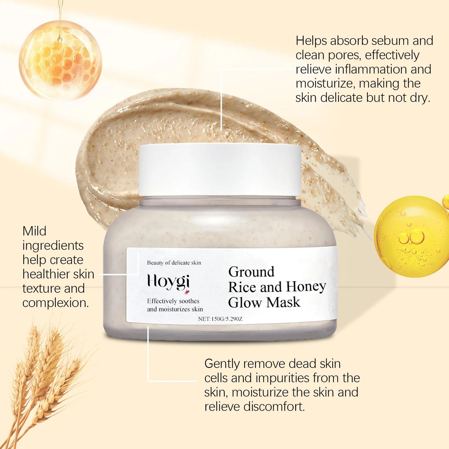 MASQUE REPARATEUR A LA PULPE DE RIZ CRUE