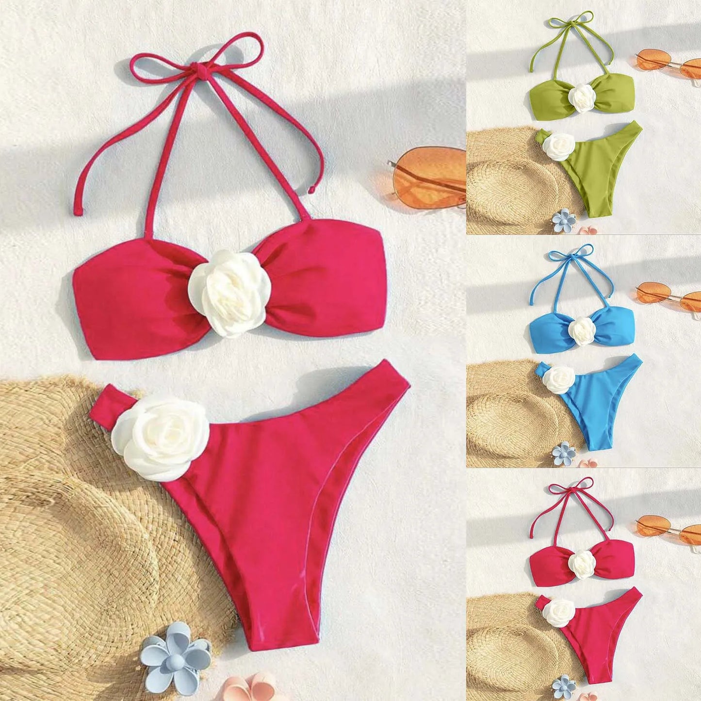 BIKINI A FLEUR 3D
