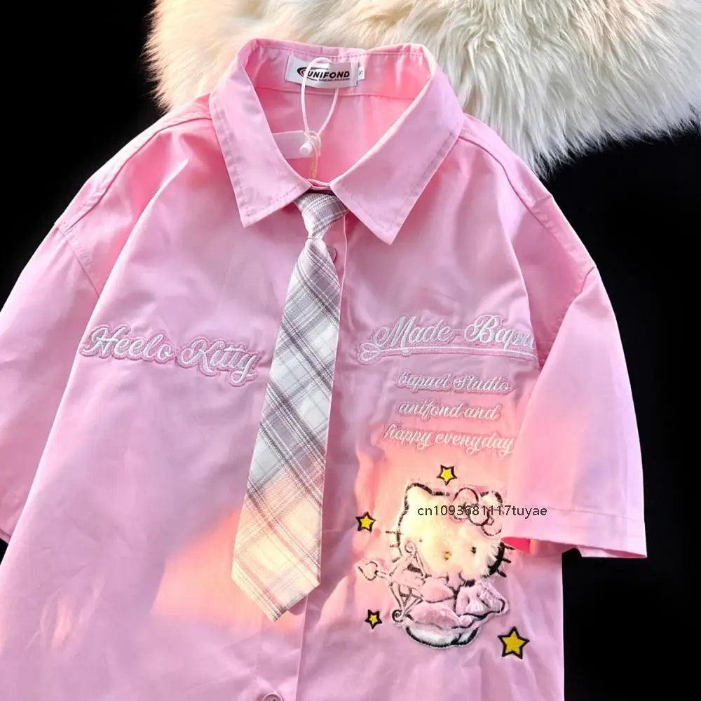 CHEMISIERS HELLO KITTY STYLE COLLEGIENNES