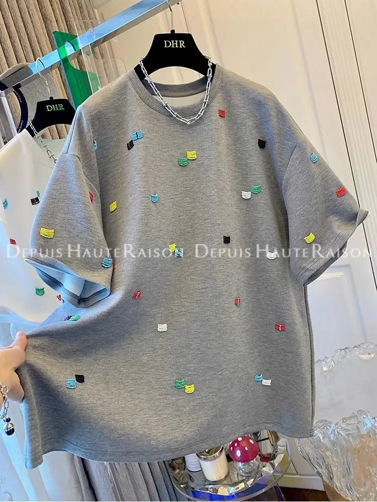 T-SHIRT A PERLE
