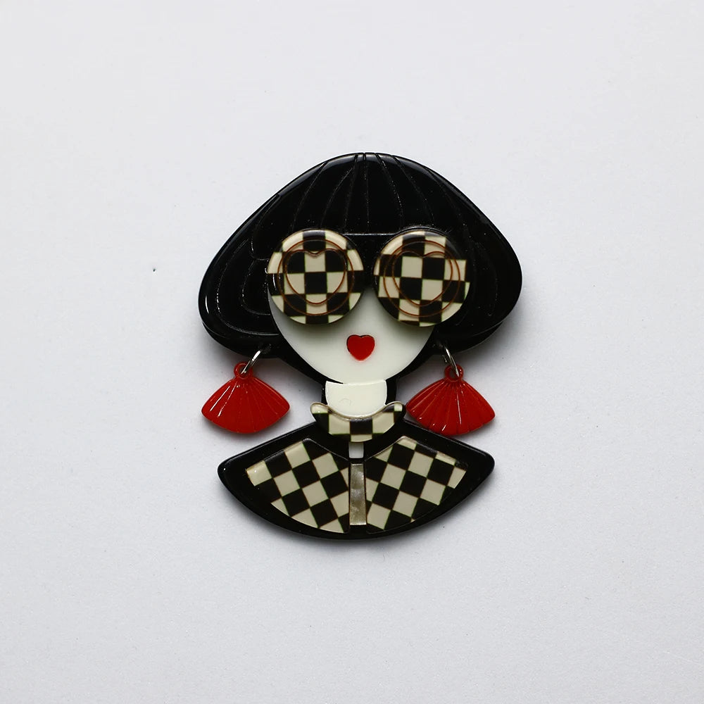 BROCHE TENDANCE FILLES LUNETTES -ACCESSOIRES CHIC COREENS