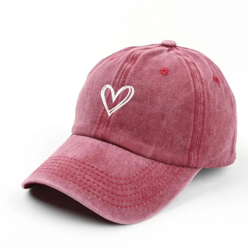 CASQUETTE BRODERIE COEUR