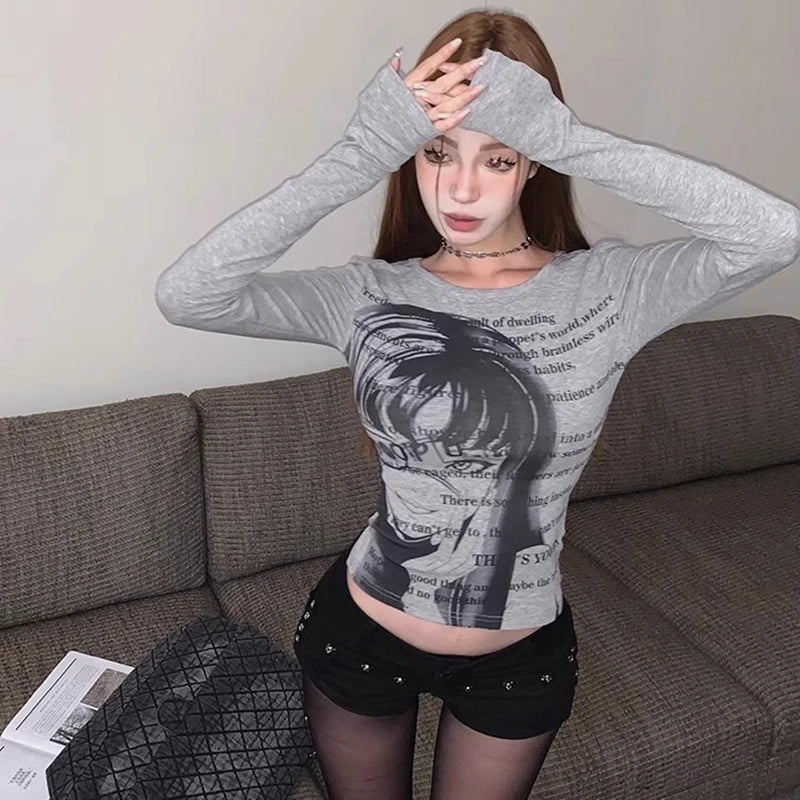 T-SHIRT VINTAGE Y2K SKINNY